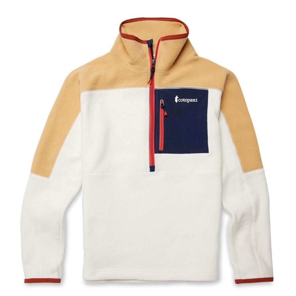 Cotopaxi Colorblock Fleece Tan w/ Navy Accent Small